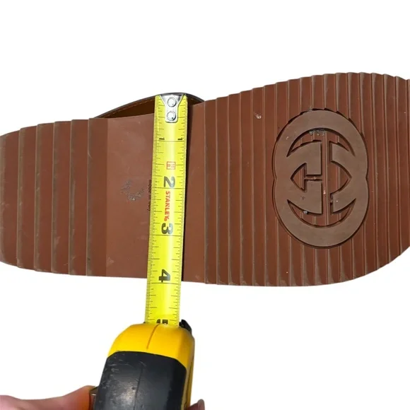 Gucci interlocking g leather sandals - 8.5 - Picture 6 of 8